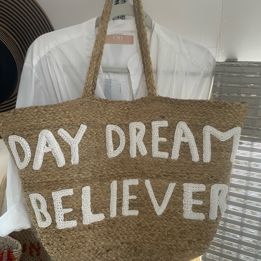 NWT! Cali Tan Woven Tote Beach Bag!